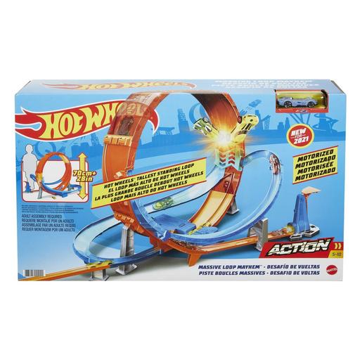 Hot Wheels - Pista de coches Looping Caos con 1 vehículo Die-cast incluido ㅤ