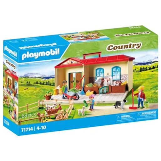 Playmobil - Brinquedo Granja Mala ㅤ