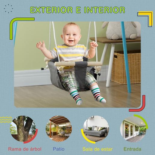 Homcom - Baloiço para bebés com altura ajustável