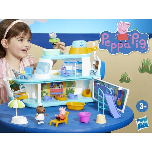 Hasbro - Porquinha Peppa - Cruzeiro de jogo com vários níveis e 17 peças ㅤ