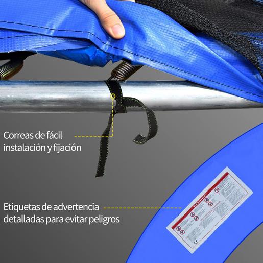 Homcom - Cobertura de proteção para cama elástica Ø 305 cm azul