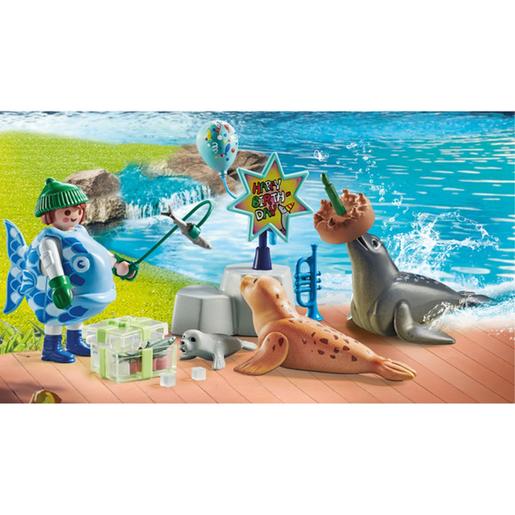 Playmobil - Brinquedo Festa dos Animais Marinhos ㅤ