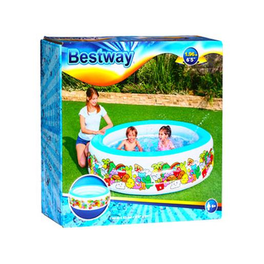 Bestway - Piscina 3 Anillos Inflables 196 x 53 cm