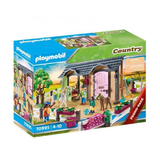 Playmobil - Aulas de equitação com boxes para Cavalos  - 70995