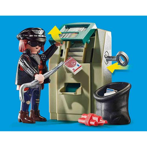 Playmobil - Moto de Polícia: Perseguição do Ladrão de Dinheiro - 70572