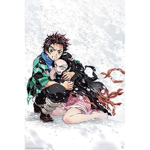 Poster Demon Slayer Tanjiro & Nezuko Neve 61 x 91,5 cm