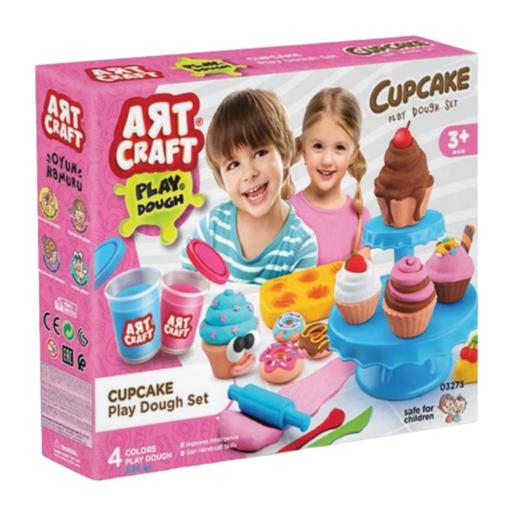 Playset cupcake de plasticina