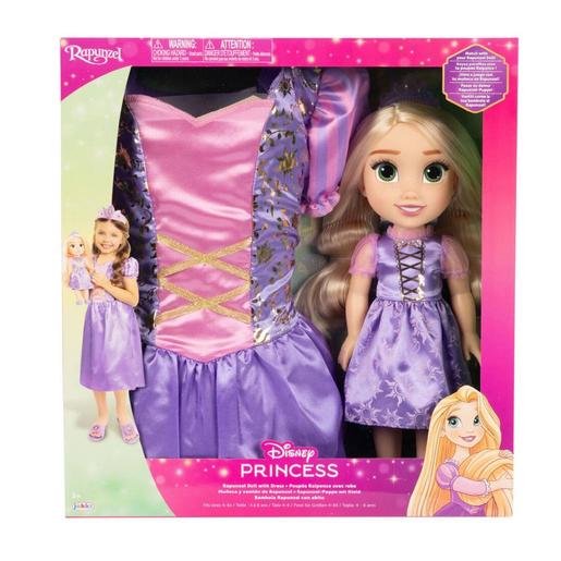 Princesas Disney - Boneca Rapunzel + Vestido (4-6 anos)