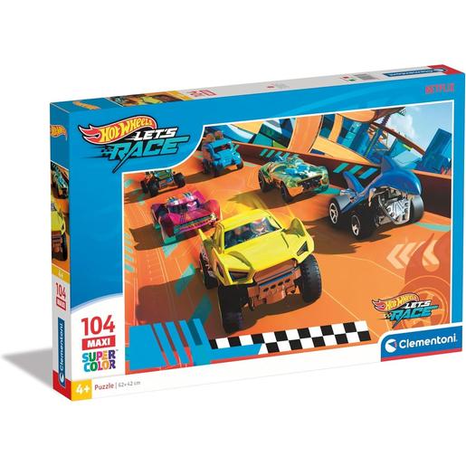 Clementoni Puzzle Infantil 104 Maxi Hot Wheels ㅤ