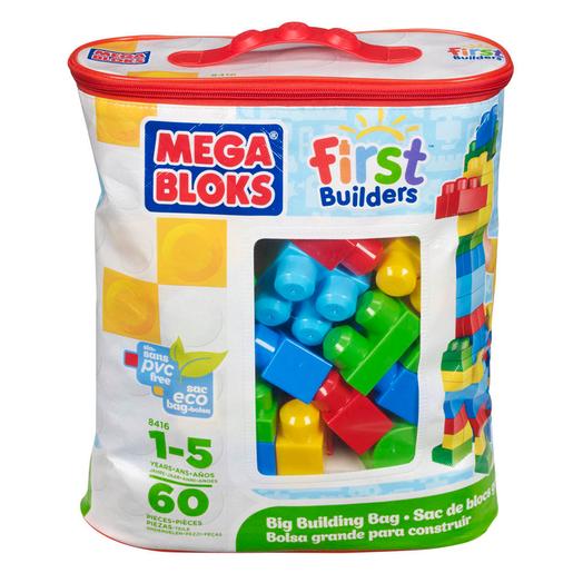 Mega Bloks - Bolsa Maxi 60 Peças Azul