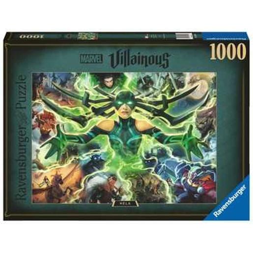 Marvel - Puzzle de 1000 peças Marvel Villainous: Hela, quebra-cabeças para adultos ㅤ