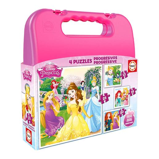 Educa Borrás - Princesas Disney - Mala Puzzles Progressivos