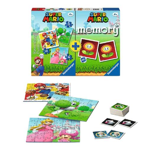 Ravensburger-Super Mario-Pack jogo de memória + 3 puzzles