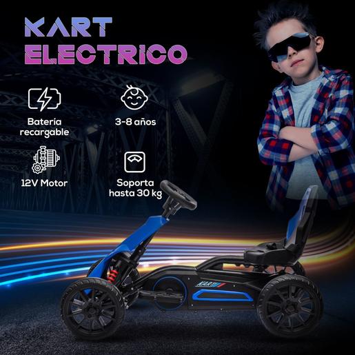 Homcom - Kart Elétrico Azul