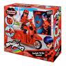 Bandai - Ladybug - Scooter transformável com boneca articulada Ladybug 26cm ㅤ