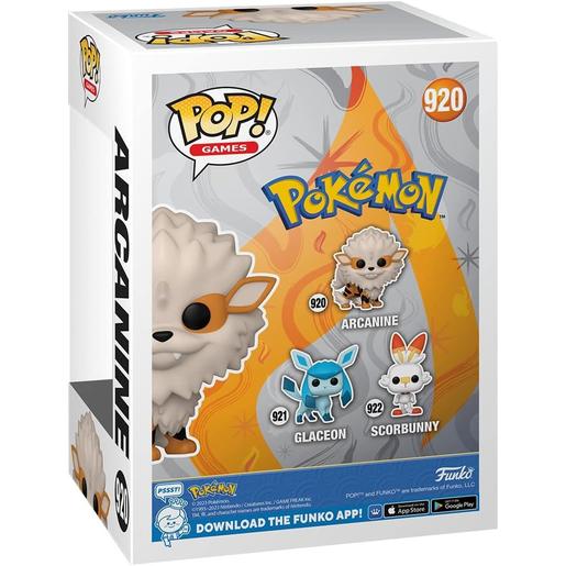 Funko - Pokemon - Figura coleccionable de vinilo de Pokemon: Arcanine para fans de videojuegos ㅤ