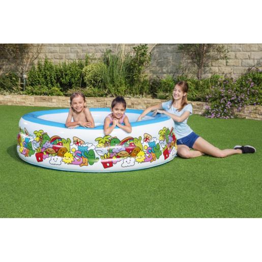 Bestway - Piscina 3 Anillos Inflables 196 x 53 cm