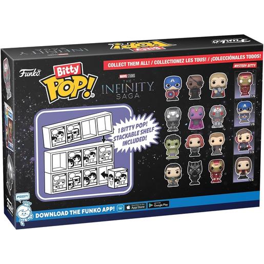 Funko - Pack de 4 mini figuras coleccionáveis Marvel - expositor empilhável incluído (Vários modelos) ㅤ