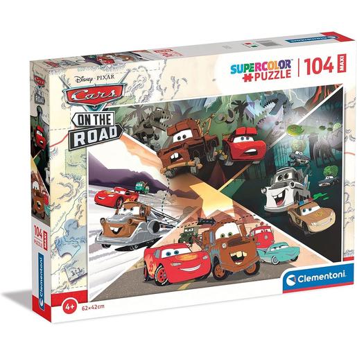 Clementoni - Cars - Puzzle infantil de grandes peças Cars na estrada ㅤ