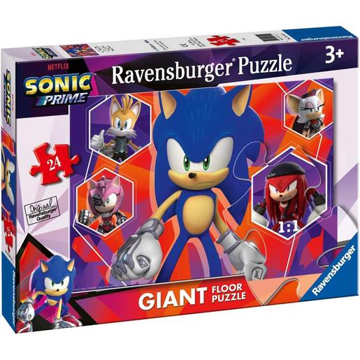 Ravensburger - Puzzle Gigante de Suelo Sonic, Colección 24 Piezas ㅤ