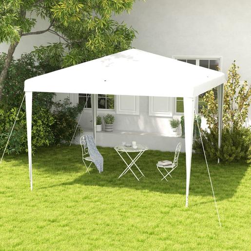 Outsunny - Tenda Desmontável de Jardim 3x3 m Branco