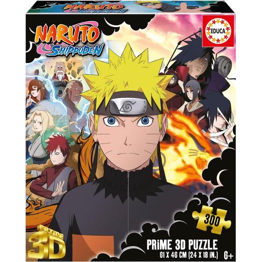 Educa Borras - Naruto Shippuden - Puzzle lenticular 3D 300 peças ㅤ