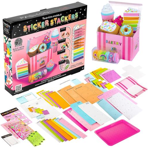 Crayola - Sticker stackers autocolantes 3D conjunto de pastelaria ㅤ