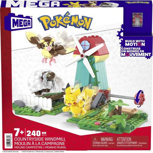 Mattel - Pokemon - Construção Pokémon com movimento: Pikachu, Wooloo e Pidgey, 240 blocos ㅤ