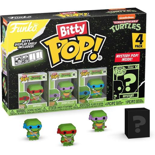 Funko - Tartarugas Ninja - Bitty Pop! Colecionável Tartarugas Ninja 8-bit, Mini-figura Mistério Surpresa (Vários modelos) ㅤ