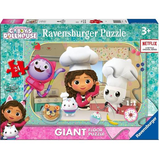 Ravensburger - Puzzle chão gigante 24 peças, coleção Gabby's Dollhouse ㅤ