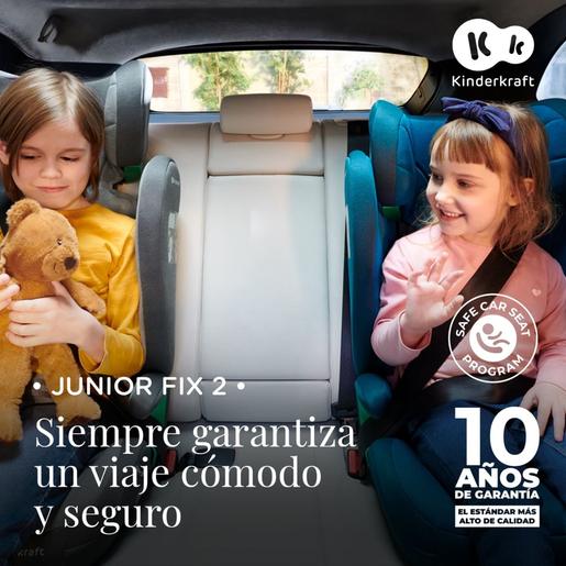 Kinderkraft - Cadeira de auto Junior Fix 2 i-Size (100-150 cm) Grená