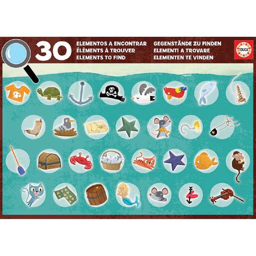 Educa Borrás - Barco pirata - Puzzle detectives 50 piezas