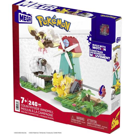 Mattel - Pokemon - Construção Pokémon com movimento: Pikachu, Wooloo e Pidgey, 240 blocos ㅤ