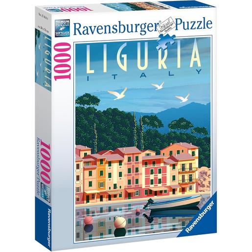 Ravensburger - Puzzle Italia Postal de Liguria 1000 peças ㅤ