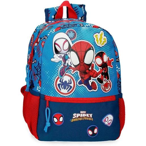 Marvel - Mochila escolar azul 25x32x12 cm poliéster 9,6L