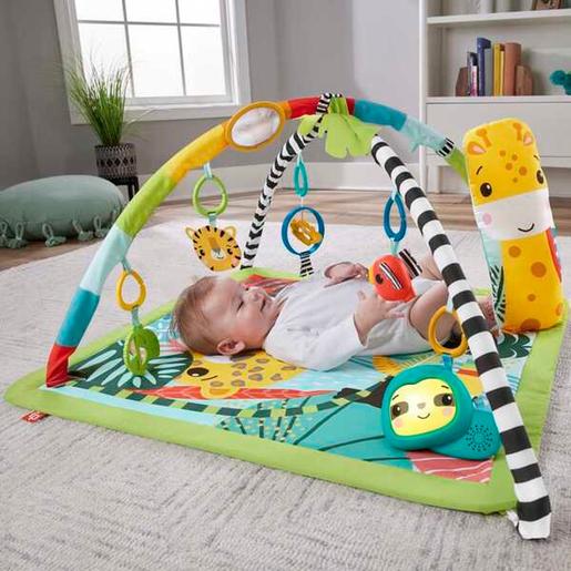 Fisher Price - Ginásio para bebés sensorial selva tropical com luzes e sons ㅤ