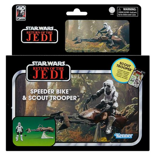 Star Wars - Figura Speeder Bike y Scout Trooper - The Vintage Collection