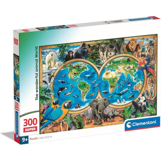 Clementoni Puzzle 300 Supercolor O Maravilhoso Mundo Animal ㅤ