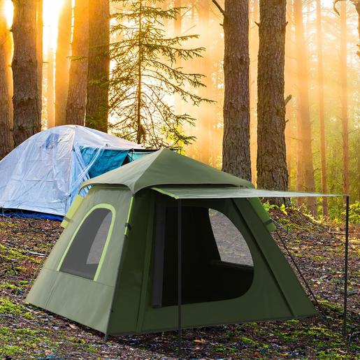 Outsunny - Tenda de campismo Pop Up 210x210x150cm Verde