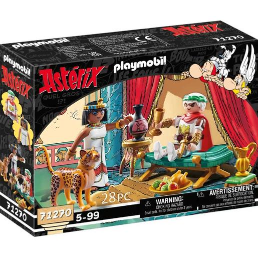 Playmobil - Construção Astérix César e Cleopatra Playmobil 71270 ㅤ