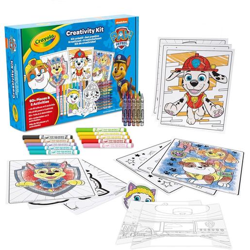 Crayola - Patrulha Pata - Jogo Criativo Aventura Artística 60 Peças ㅤ