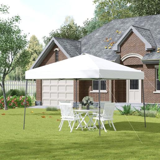 Outsunny - Tenda dobrável 3x3m Branco