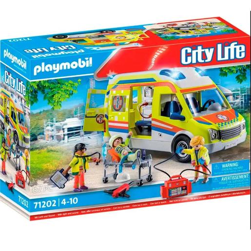 Playmobil - Playmobil City Life Ambulância com luz e som ㅤ