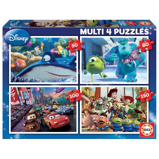 Educa Borrás - Disney Pixar - Pack 4 puzzles progressivos