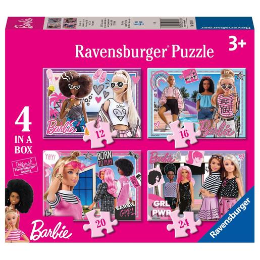 Ravensburger - Barbie - Puzzle infantil 4 em 1 ㅤ