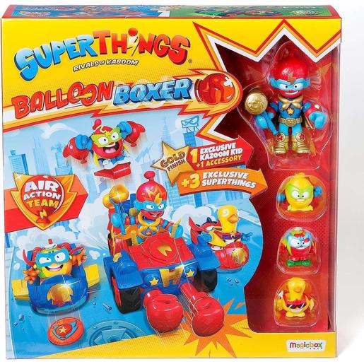 Magic Box - Superthings - SuperThings Balloon Boxer: vehículo y 3 figuras Kaboom Kids exclusivas ㅤ