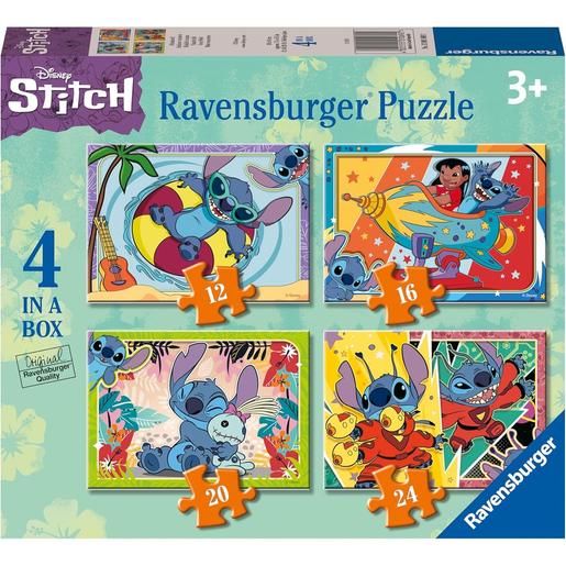 Ravensburger - Puzzle Disney Stitch 4 em 1 caixa ㅤ