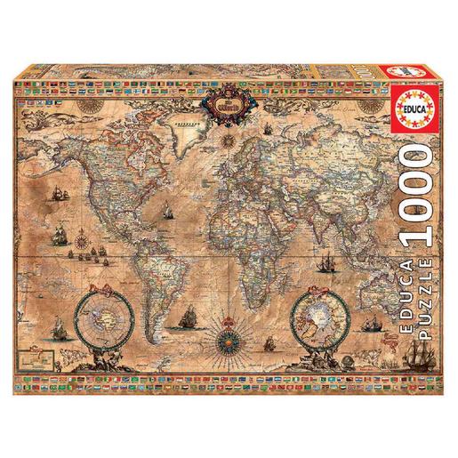 Educa Borrás - Mapamundi - Puzzle 1000 peças