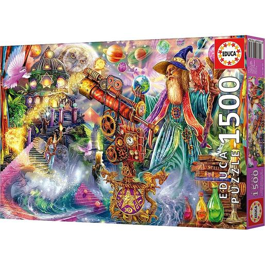 Educa Borras - Puzzle Hechizo de Mago 1500 piezas 85x60 cm con Cola Fix ㅤ